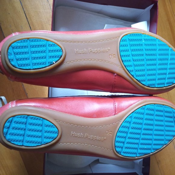 Hush Puppies Chaste Skimmer Flats, Coral Leather, Size 8.5M - Picture 7 of 9
